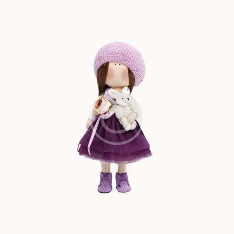 Purple tilda doll