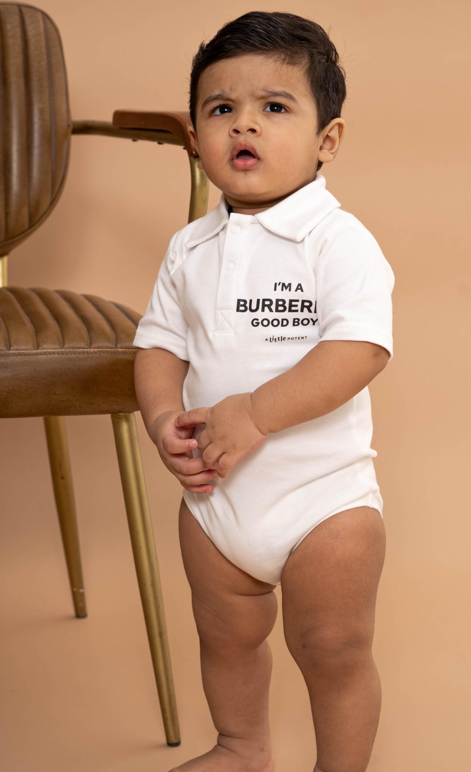 BalenciagaGa Goo Goo Polo Onesie - Image 3